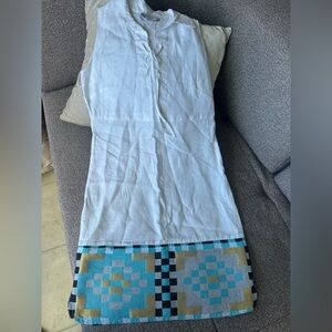 100% Linen Made in Greece Haris Cotton Sz XS Dress - Gorgeous Island Dress
